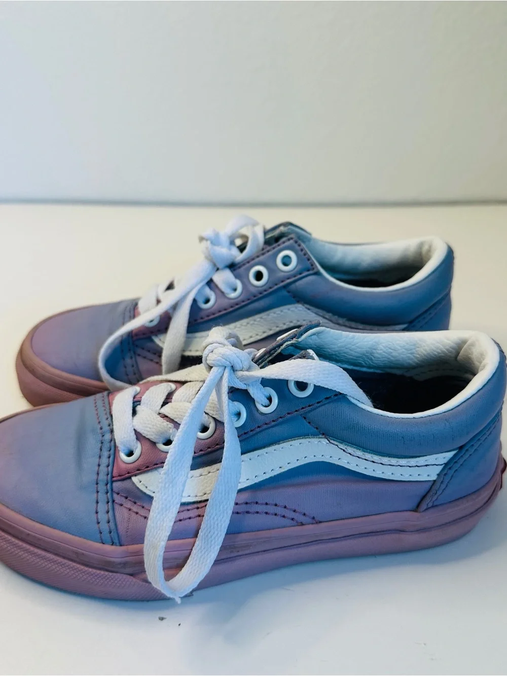 Vans Kids Old Skool Sunset Fade Lilac Sneakers Size 12.5